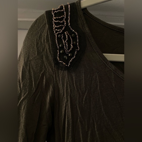 Jessica Simpson Forest Green Open low back Top size Small - Picture 10 of 11